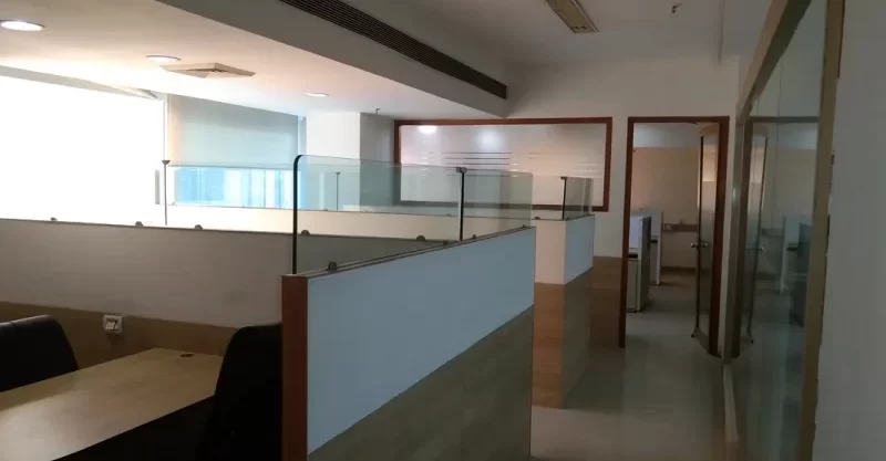 Digital directory signage board in a Mohan Estate office lobby